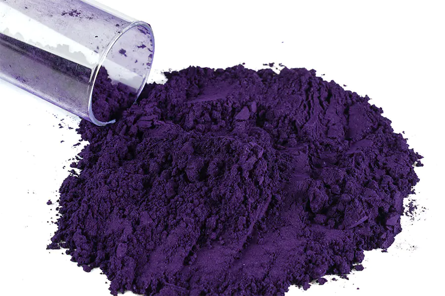 Application of acid violet 48 in textile dyeing